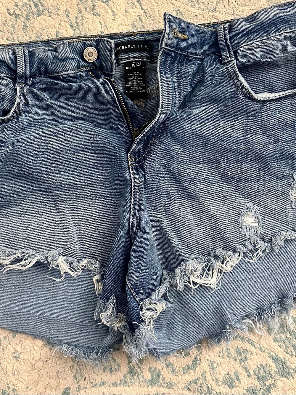 Sincerely Jules Distressed Jean Shorts